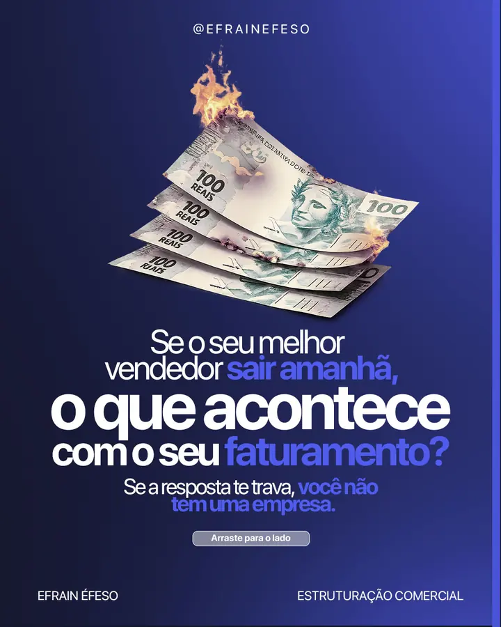 Arte para estruturação comercial: dinheiro pegando fogo