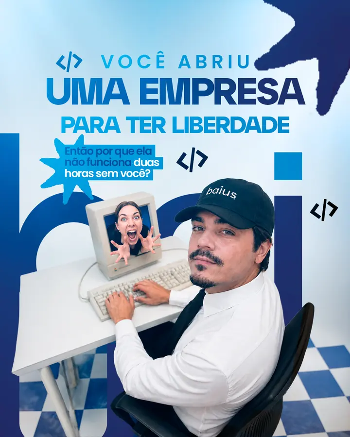 Arte para empresa de tecnologia: você abriu uma empresa para ter liberdade